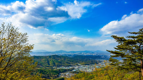 Scenic view of landscape against sky