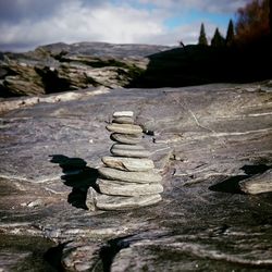 Scenic view of rock formations