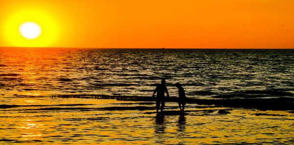 Sunset over sea