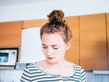 Portrait of young woman