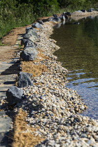 Stones in a river