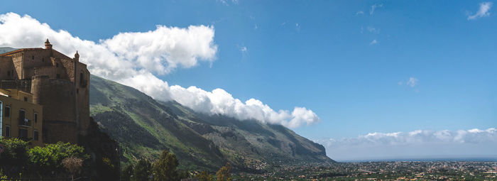 Panoramic view of landscape against sky