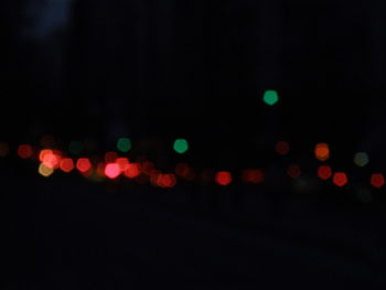 Defocused lights at night