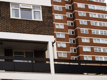 Exterior of apartment building