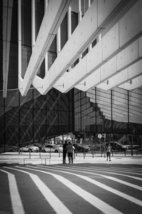 Group of people crossing road