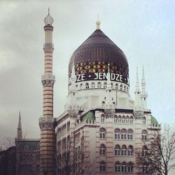 Low angle view of church against sky
