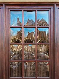 Close-up of glass window