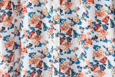 Full frame shot of multi colored floral pattern on textile