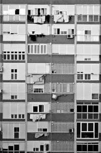 Full frame shot of apartment building