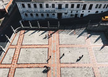 Tilt image of historic building in city