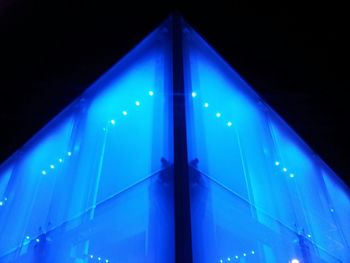 Low angle view of illuminated lights