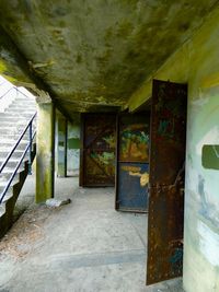 Interior of abandoned building