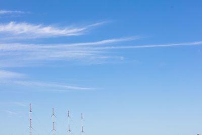 Low angle view of blue sky