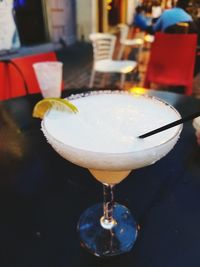 Close-up of drink on table