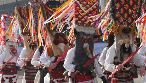 People in costume during event