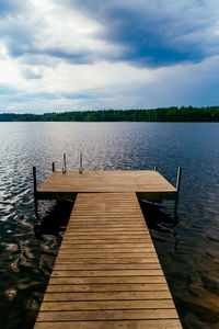 Pier on lake