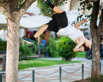 People in park