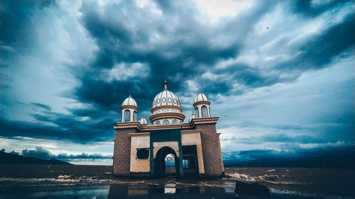 Low angle view of building against sky