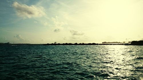 Scenic view of sea against sky