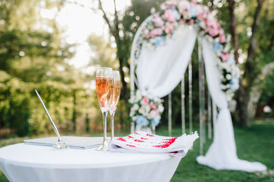 Close-up of drink on table