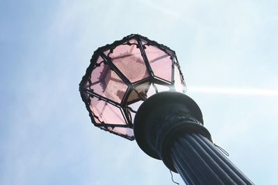 Low angle view of tower against sky