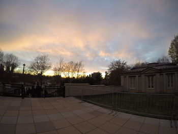 View of cloudy sky at sunset