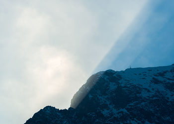 Low angle view of mountain against sky