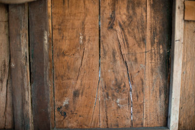 Full frame shot of wooden planks