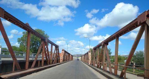 Panoramic view of bridge against sky