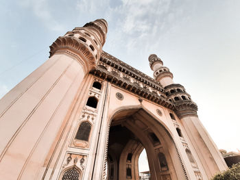 Low angle view of historical building against sky