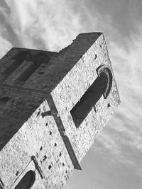 Low angle view of built structure against sky