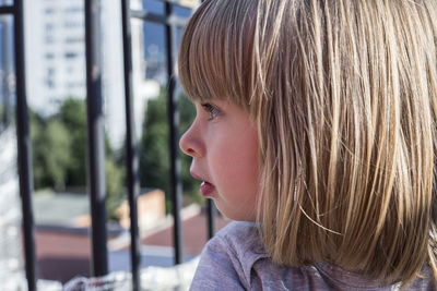 Close-up of girl