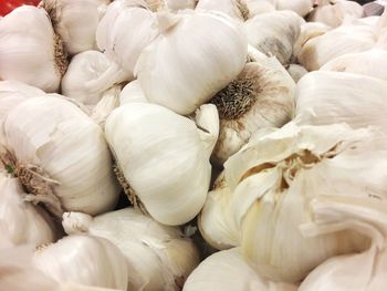 Full frame shot of garlic