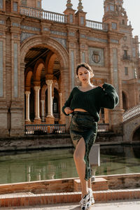 Standing woman in sevilla