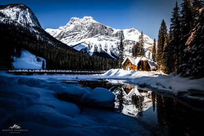 Snow covered mountain against sky