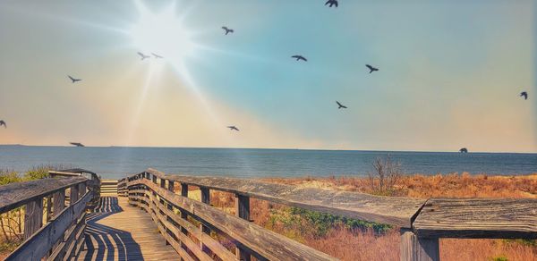 Scenic view of sea against sky