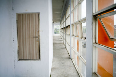 Empty entrance of building