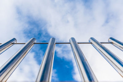 Low angle view of bridge against sky