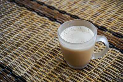 Close-up of coffee on table