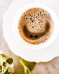 Close-up of coffee on table