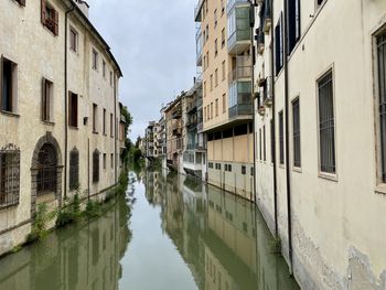Canal amidst buildings in city