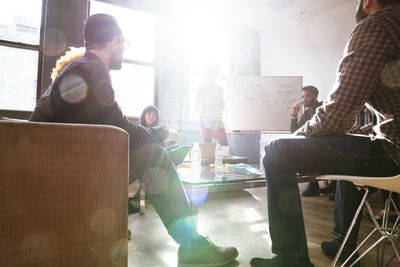 Business people discussing in meeting room