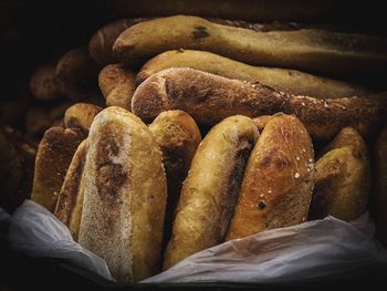 Close-up of breads