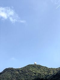 Low angle view of mountain against sky