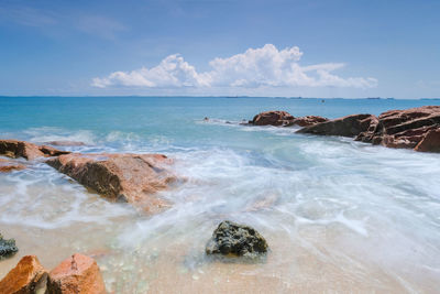 Scenic view of sea against sky