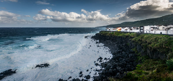 Scenic view of sea against sky