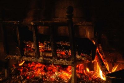 Illuminated burning candles