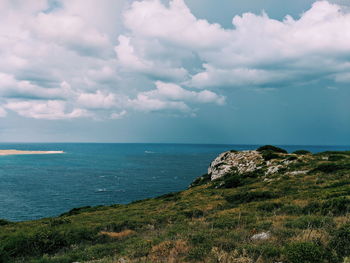 Scenic view of sea against sky