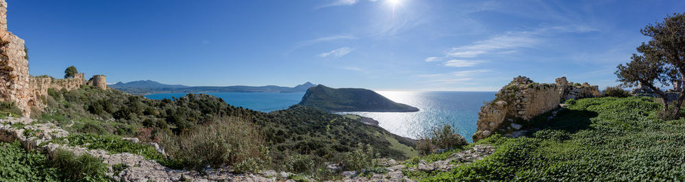 Panoramic view of sea against sky