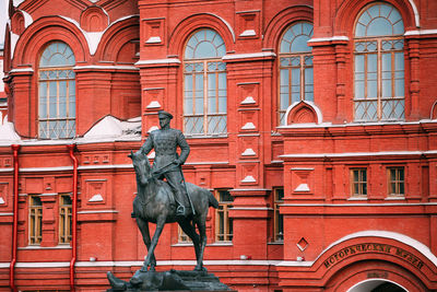 Statue against clear sky